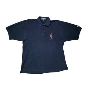 Champion Polo Shirt Men's XXL Blue Vintage 1996 Atlanta Olympics Cotton Casual